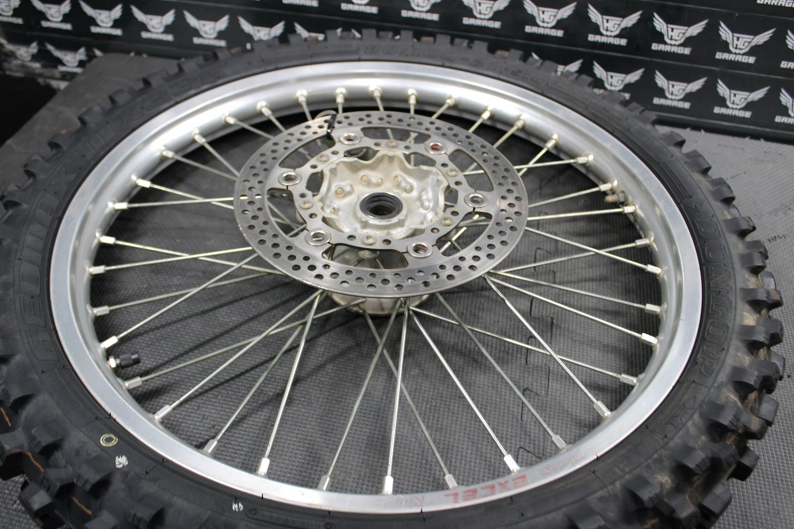 2004 Suzuki RM250 OEM Excel 21" Front Wheel Rim Hub 54111 - 36E00 55311 - 28C01 - hggarage