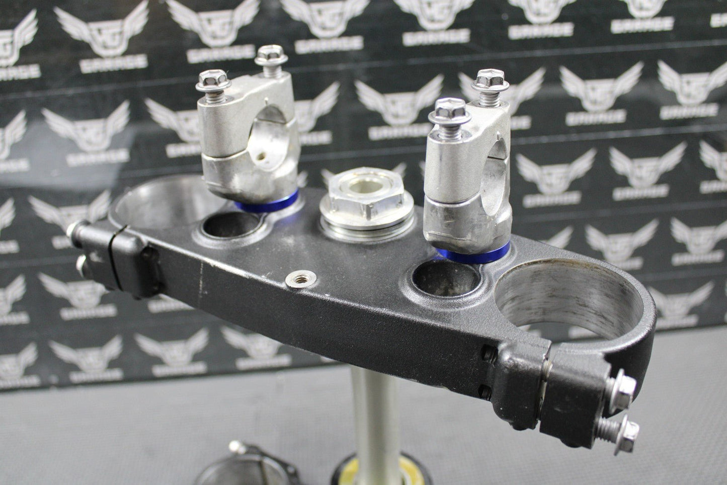 2020 YAMAHA 18 - 21 YZ250FX OEM FRONT FORKS LOWER UPPER TRIPLE TREE STEM BAR CLAMP - hggarage