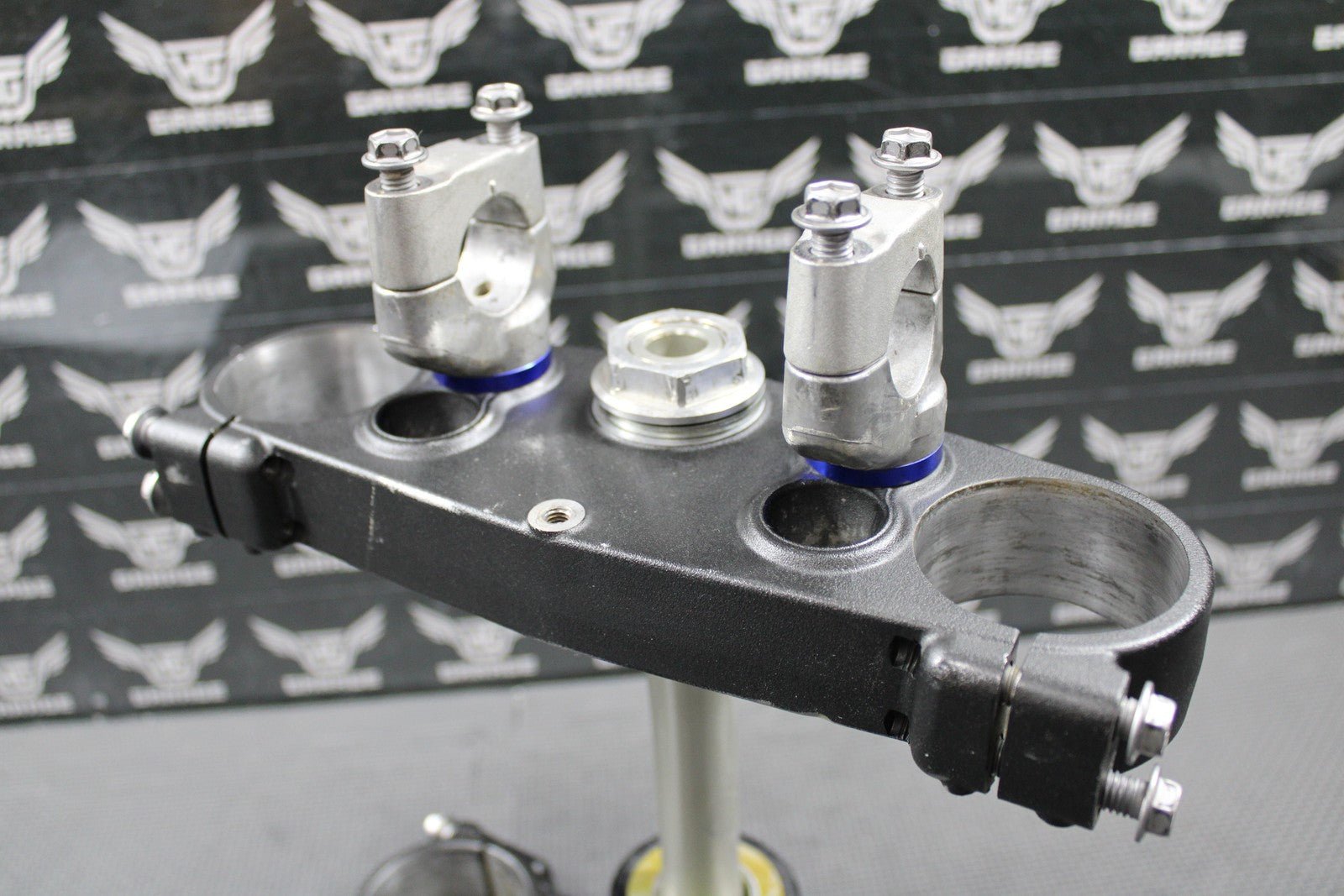 2020 YAMAHA 18 - 21 YZ250FX OEM FRONT FORKS LOWER UPPER TRIPLE TREE STEM BAR CLAMP - hggarage