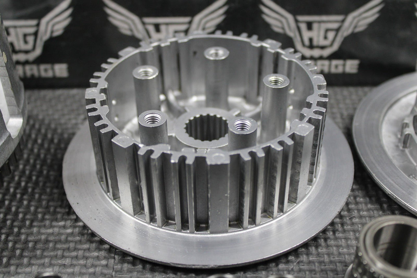2005 00 - 07 HONDA CR125R OEM COMPLETE CLUTCH W PLATES BASKET HUB 22100 - KZ4 - L30 - hggarage