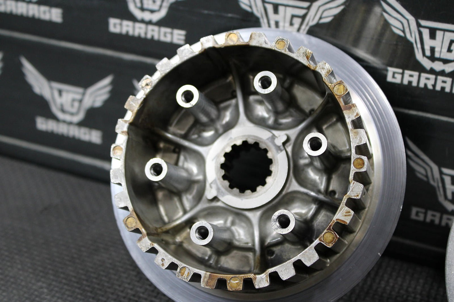 2004 Yamaha WR450F YZ450F OEM Complete Clutch Basket Hub Springs - hggarage