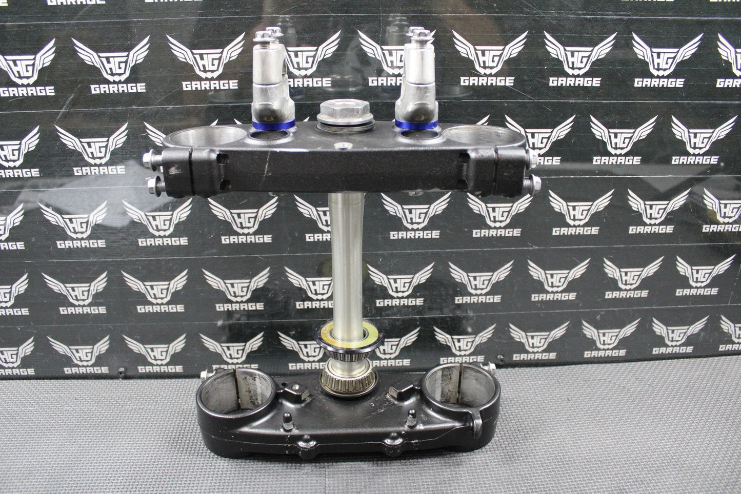 2020 YAMAHA 18 - 21 YZ250FX OEM FRONT FORKS LOWER UPPER TRIPLE TREE STEM BAR CLAMP - hggarage