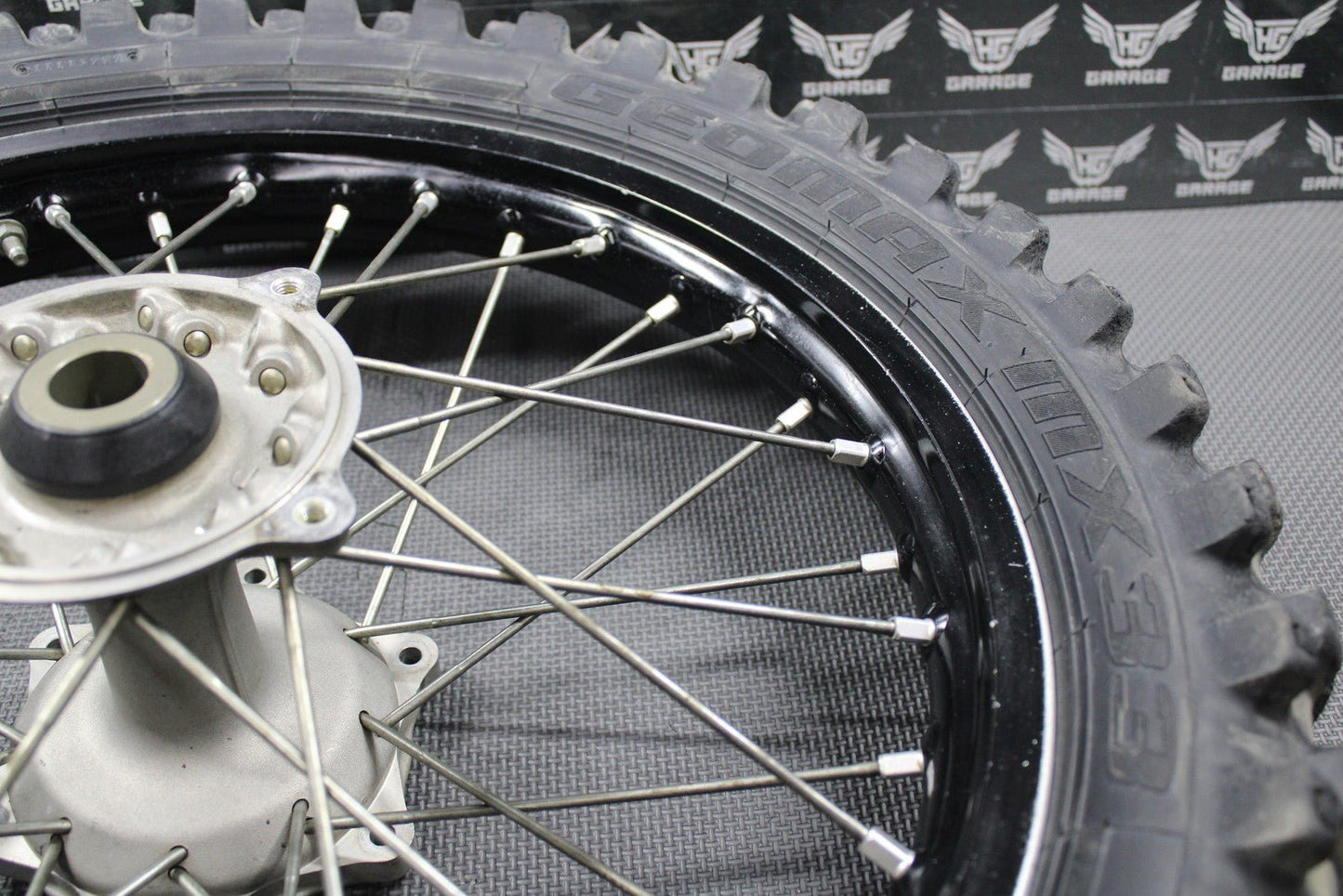 2020 SUZUKI RMZ250 OEM BLACK REAR BACK WHEEL RIM HUB TIRE 64100 - 46K00 19 x 1.85" - hggarage