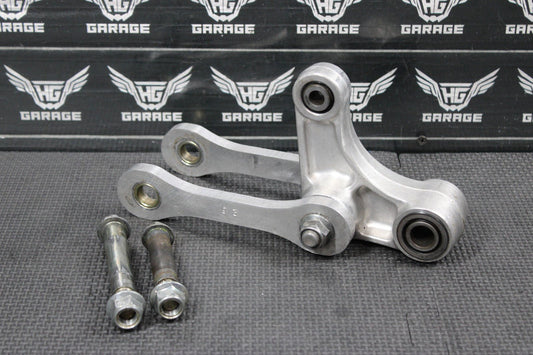 KAWASAKI 94 - 96 KX125 KX250 OEM REAR SHOCK LINKAGE LINKS RELAY DOG BONE SWINGARM - hggarage