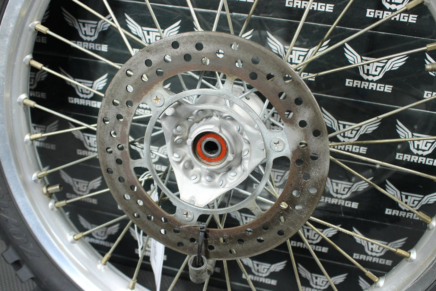 1993 Honda CR80R OEM 17x1.40 Front Wheel Rim 44601 - GC4 - 600 44701 - GC4 - 601 - hggarage