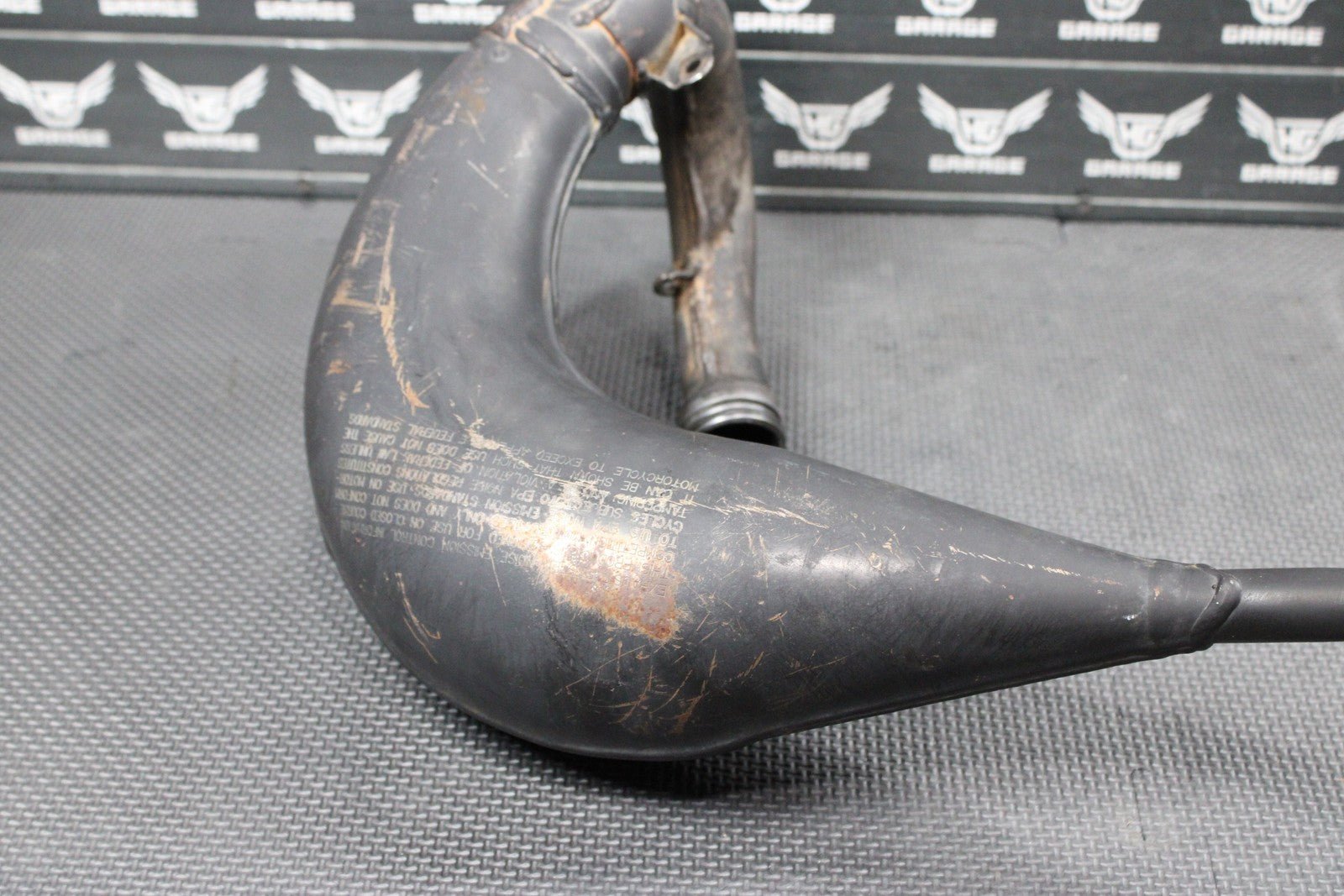 2007 YAMAHA YZ85 OEM EXHAUST PIPE HEADER EXPANSION CHAMBER 5PA - 14610 - 00 - 00 - hggarage