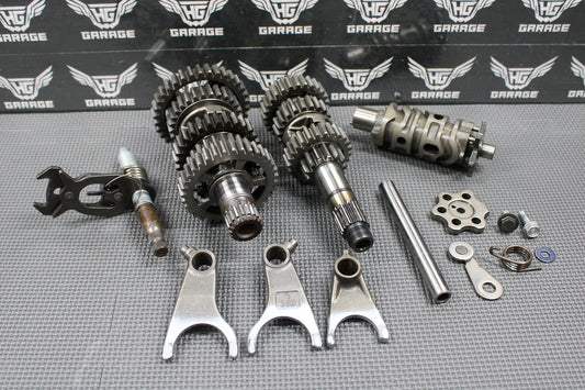 1996 96 - 98 HONDA XR400R OEM ENGINE TRANSMISSION TRANNY GEARS SHAFTS SHIFT FORKS - hggarage