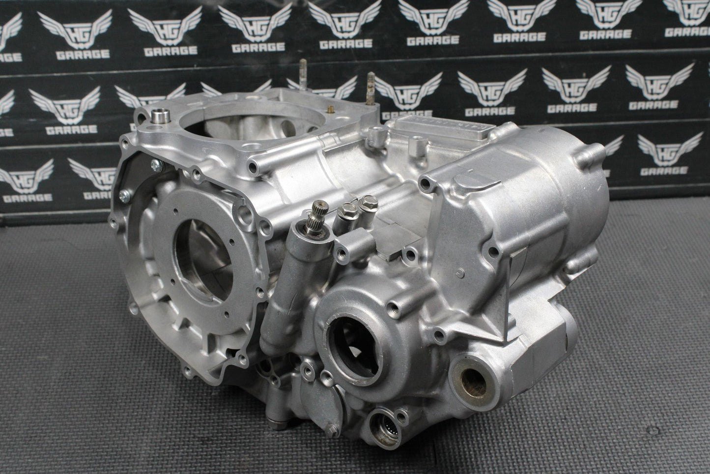 2000 SUZUKI DRZ400 OEM LEFT RIGHT ENGINE MOTOR CRANKCASE CASES HALFS BLOCK GOOD! - hggarage