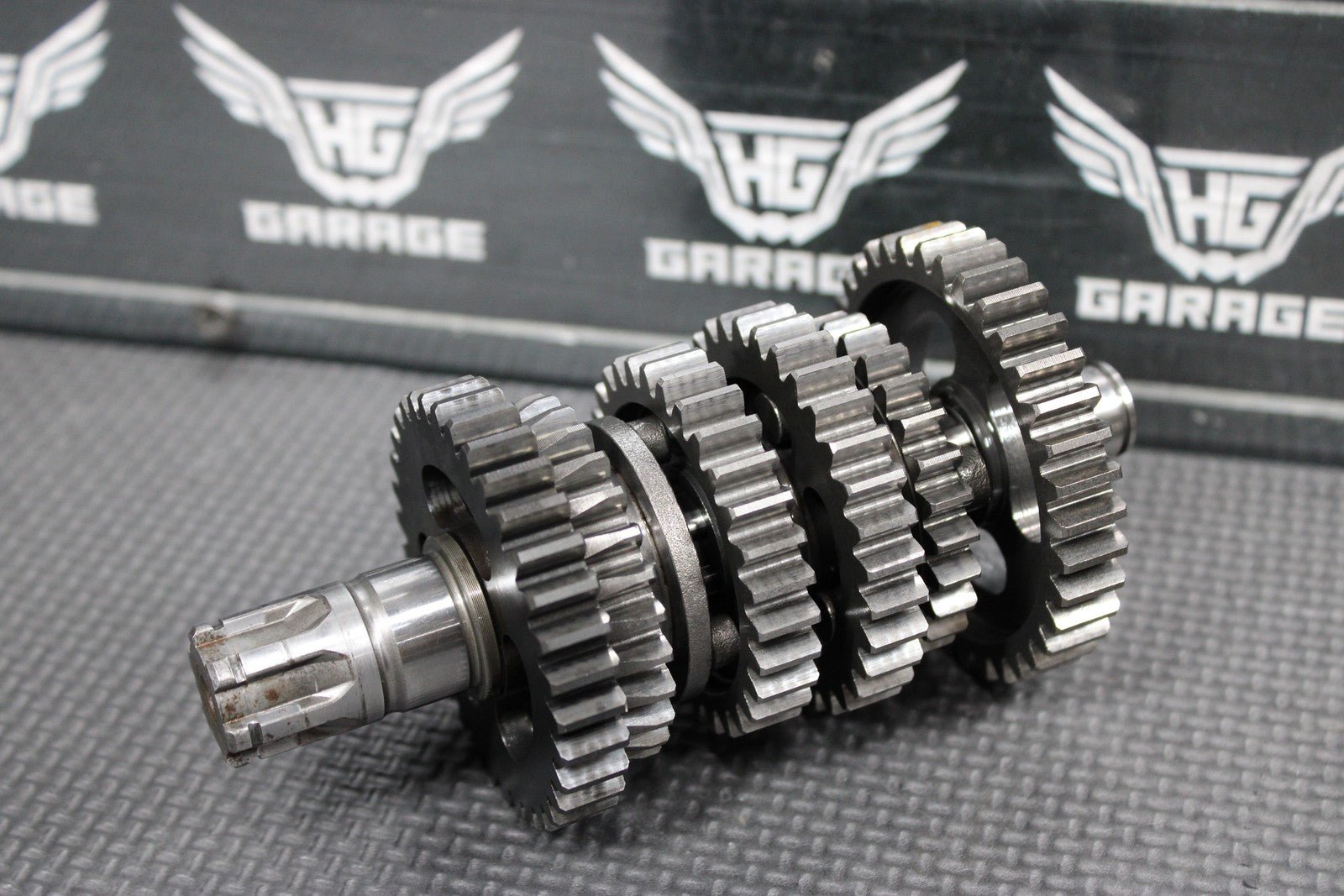 2004 00 - 04 KAWASAKI KX65 OEM ENGINE TRANSMISSION GEARS GEARBOX SHIFT SHAFT DRUM - hggarage