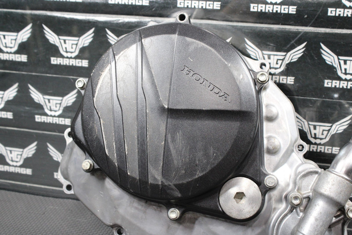 2019 HONDA CRF450RX OEM RIGHT SIDE INNER OUTER ENGINE CLUTCH COVER WATERPUMP - hggarage