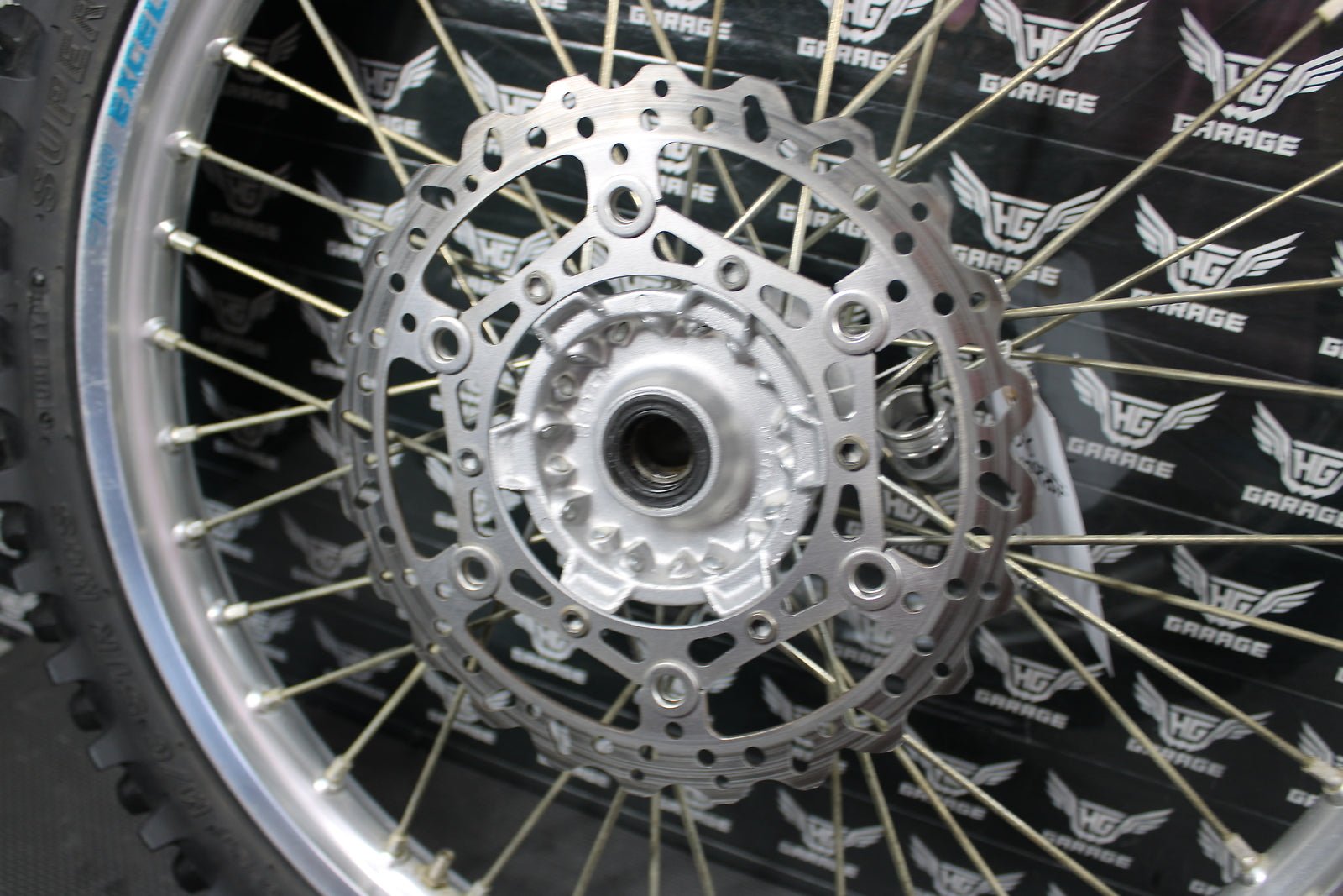 2008 Yamaha YZ450F OEM Excel Front Wheel Rim Hub Assembly 5NY - 25111 - 00 - 00 - hggarage