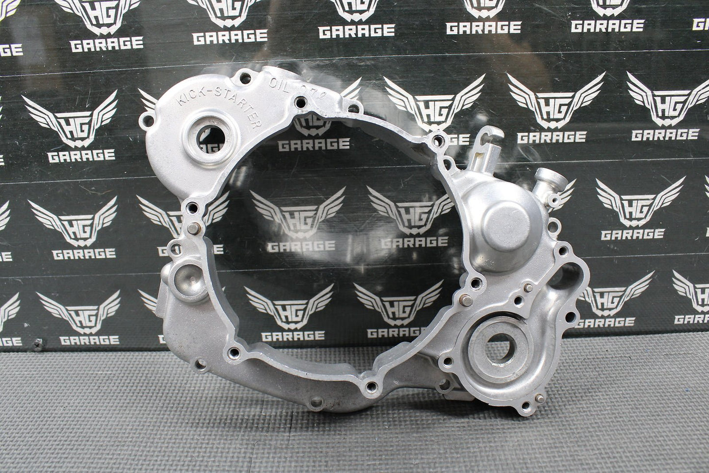 1991 KAWASAKI KX125 OEM RIGHT SIDE CRANKCASE INNER CLUTCH COVER 14032 - 1295 GOOD - hggarage