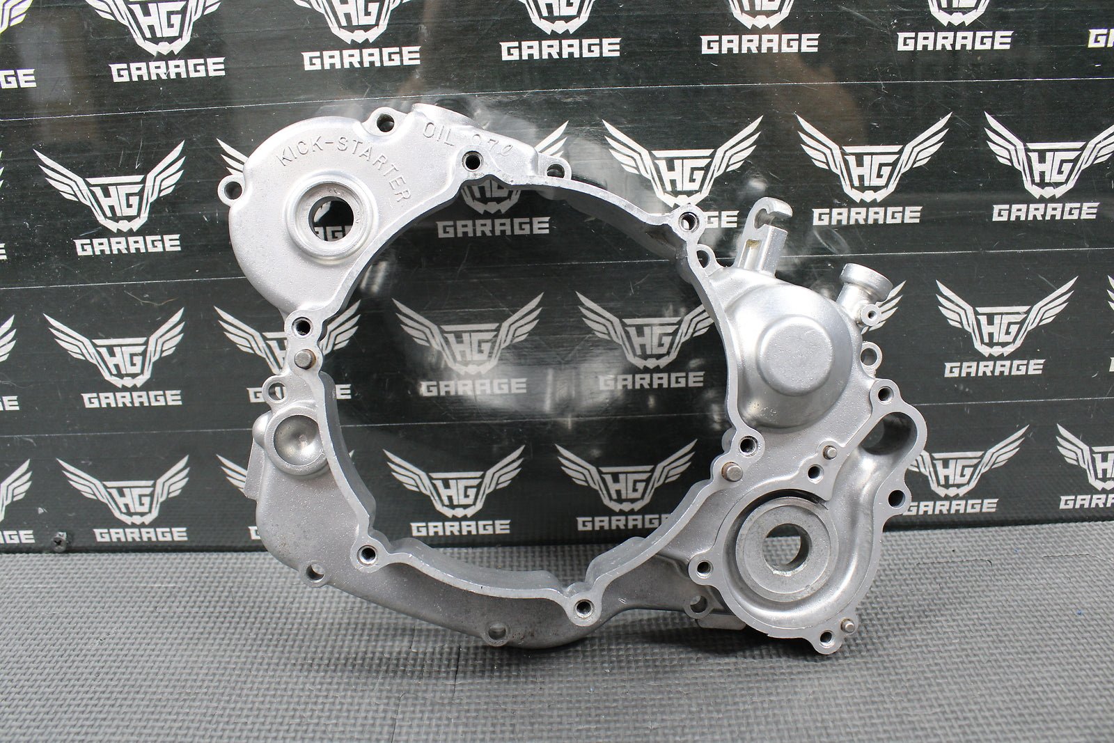 1991 KAWASAKI KX125 OEM RIGHT SIDE CRANKCASE INNER CLUTCH COVER 14032 - 1295 GOOD - hggarage