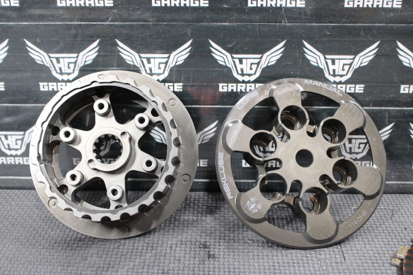 02 - 08 HONDA CRF450R REKLUSE CORE MANUAL COMPLETE CLUTCH W PLATES INNER OUTER HUB - hggarage