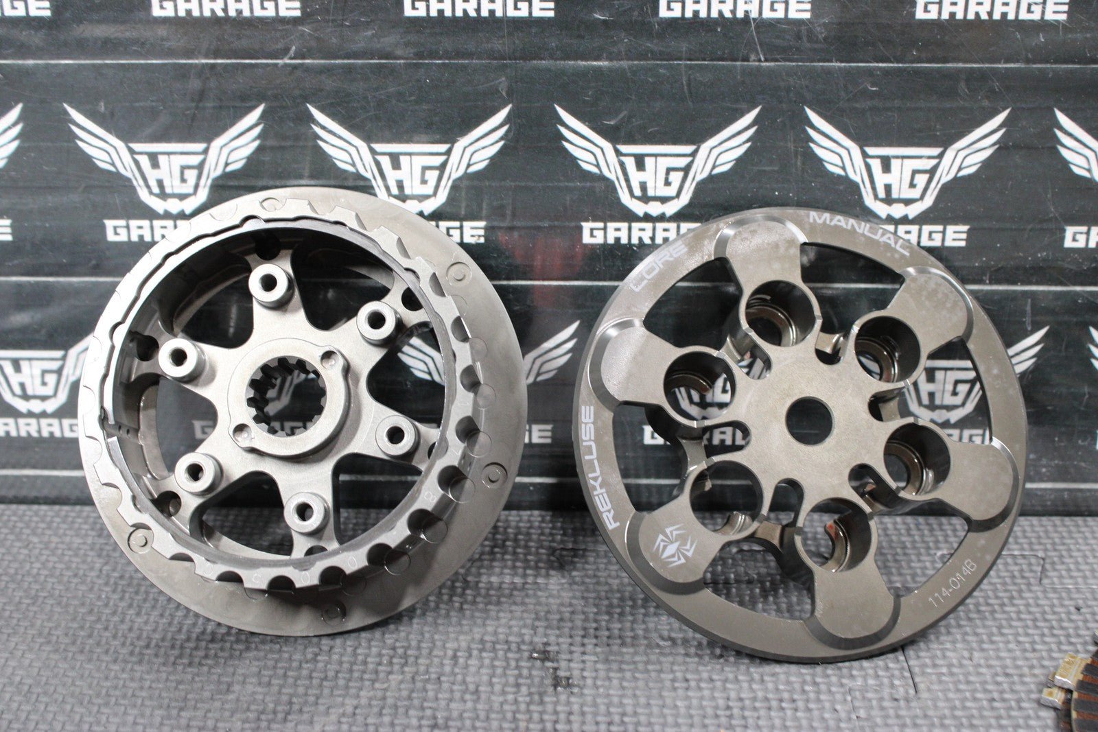 02 - 08 HONDA CRF450R REKLUSE CORE MANUAL COMPLETE CLUTCH W PLATES INNER OUTER HUB - hggarage
