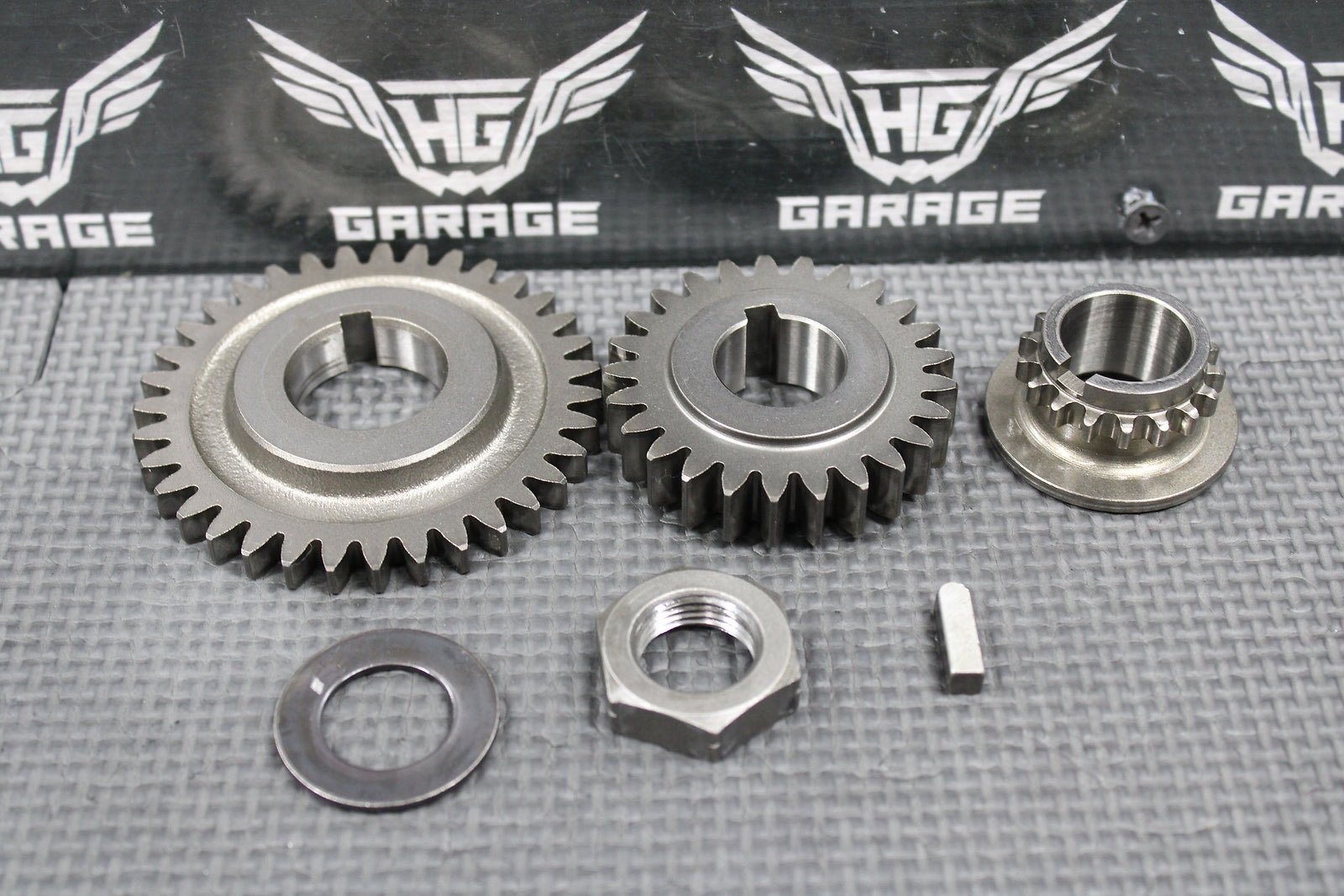 2000 SUZUKI DRZ400 OEM ENGINE CRANKSHAFT PRIMARY MAIN DRIVE TIMING GEARS SET - hggarage