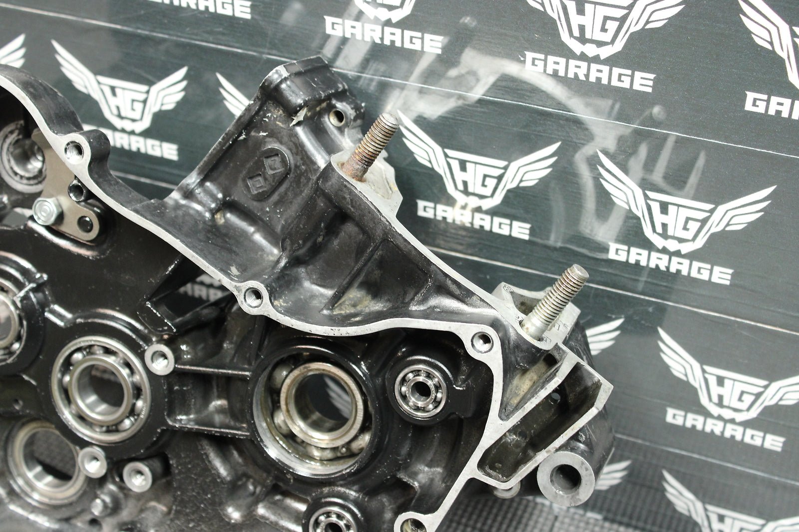 1996 HONDA CR125R OEM RIGHT ENGINE MOTOR CRANKCASE CRANK CASES BLOCK - hggarage