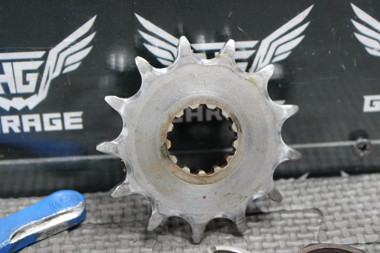 2008 YAMAHA 06 - 09 YZ450F 13T FRONT SPROCKET BLUE MOOSE RACING GUARD CASE SAVER - hggarage