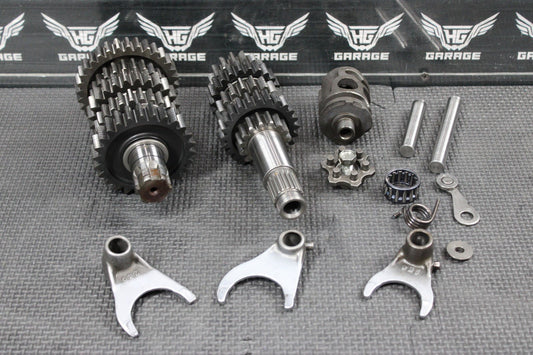 1997 KAWASAKI KX250 97 - 98 OEM ENGINE TRANSMISSION TRANNY GEARBOX SHIFT FORKS - hggarage