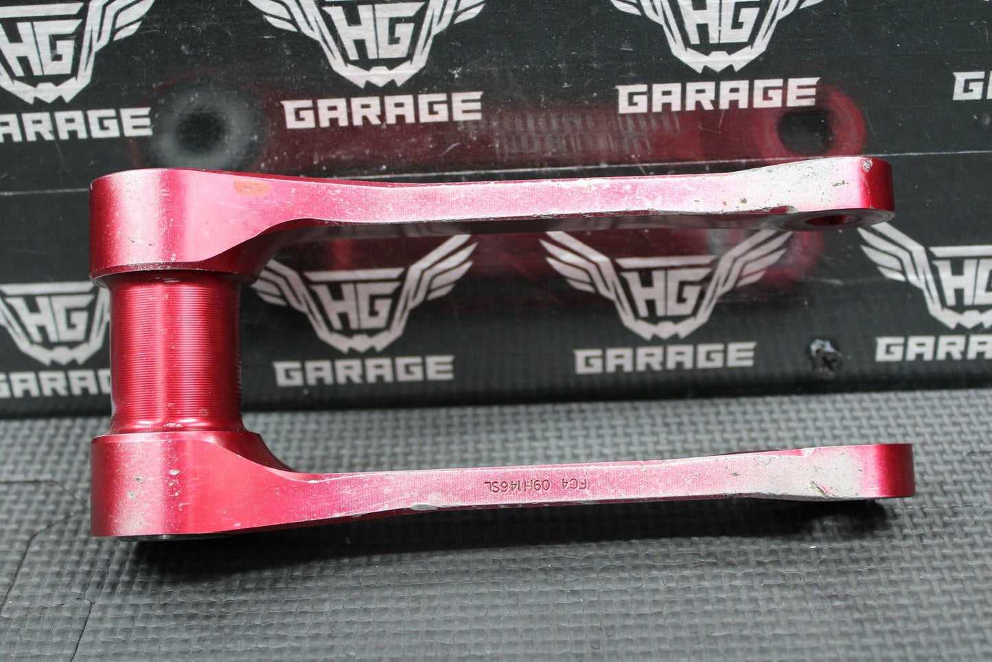 2012 HONDA CRF250R CRF450R FACTORY CONNECTION RED BILLET SHOCK SWINGARM LINKAGE - hggarage