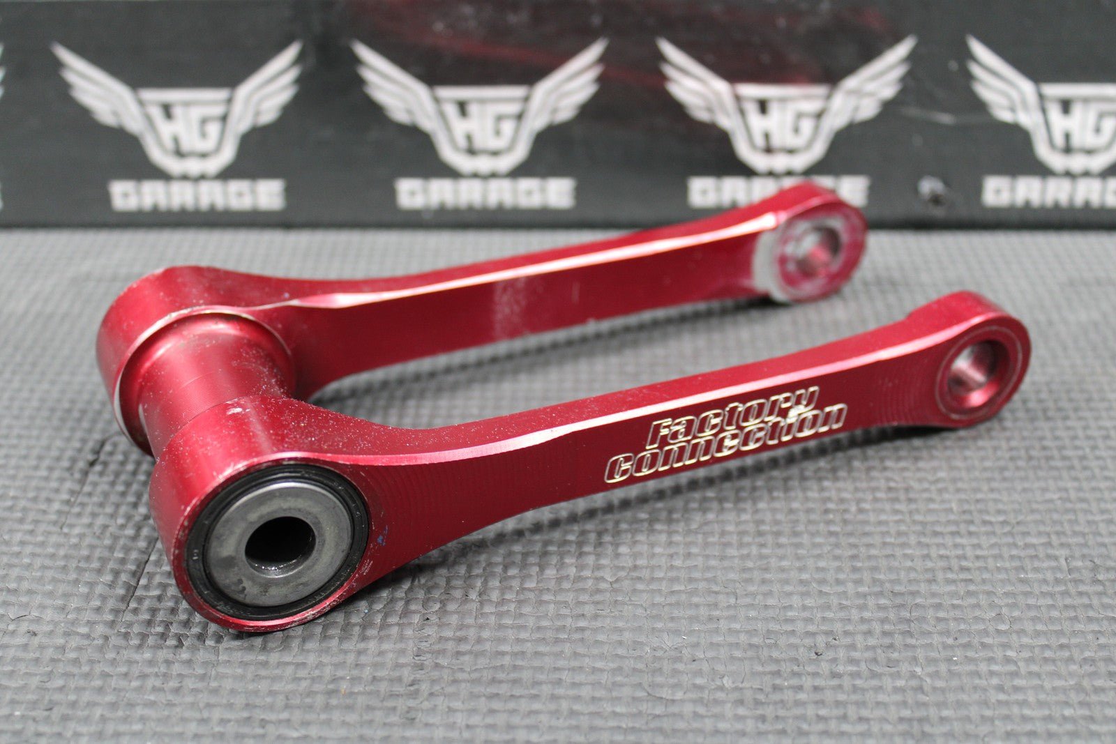 2012 HONDA CRF250R CRF450R FACTORY CONNECTION RED BILLET SHOCK SWINGARM LINKAGE - hggarage