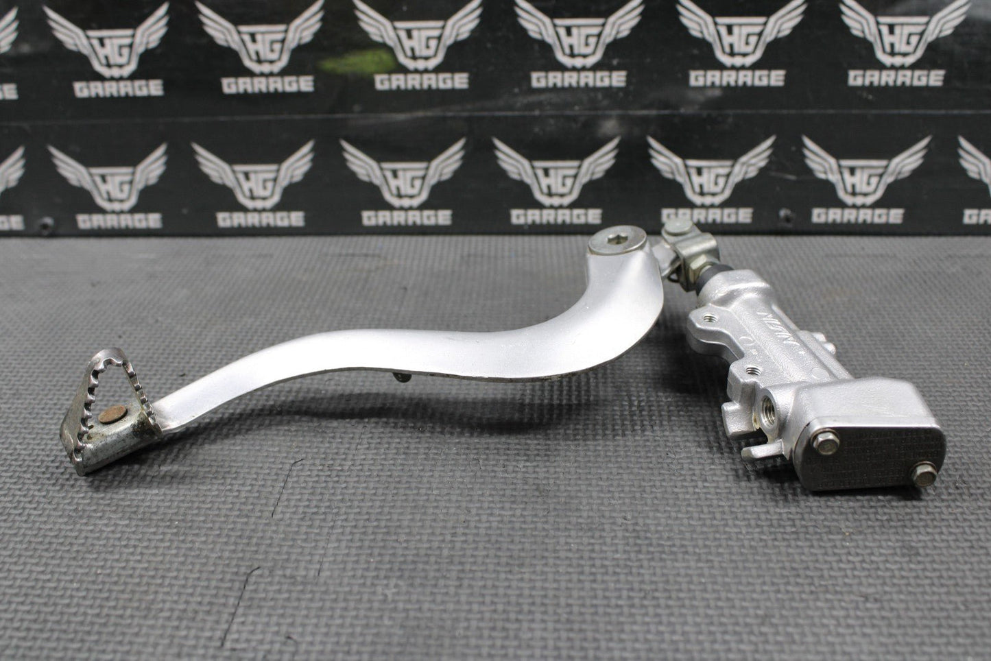 2014 KAWASAKI 10 - 18 KX250F OEM NISSIN REAR BACK BRAKE MASTER CYLINDER & LEVER - hggarage