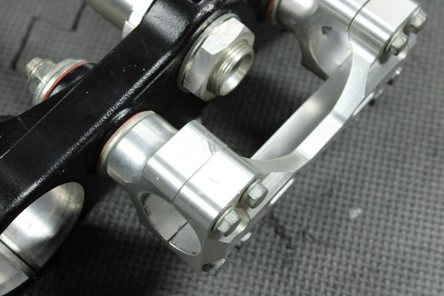 2011 KAWASAKI KX450F OEM FRONT FORKS LOWER UPPER TRIPLE TREE STEM CLAMP NICE! - hggarage