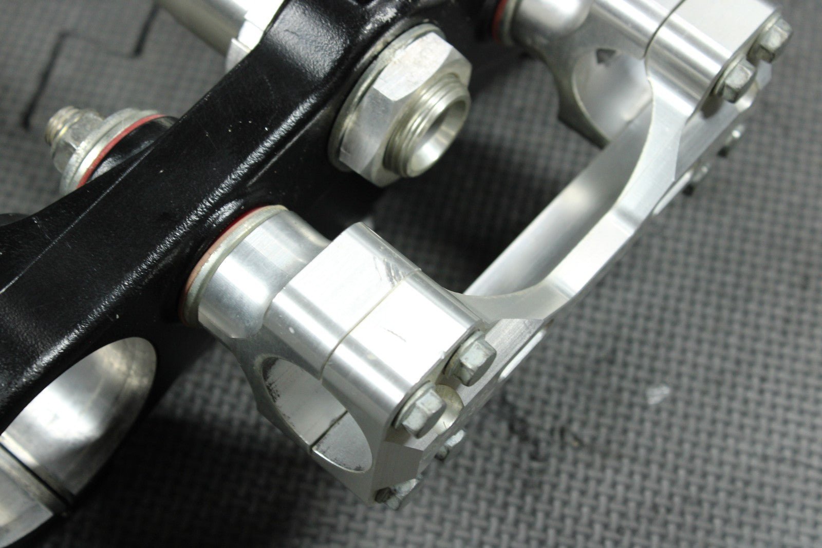 2011 KAWASAKI KX450F OEM FRONT FORKS LOWER UPPER TRIPLE TREE STEM CLAMP NICE! - hggarage