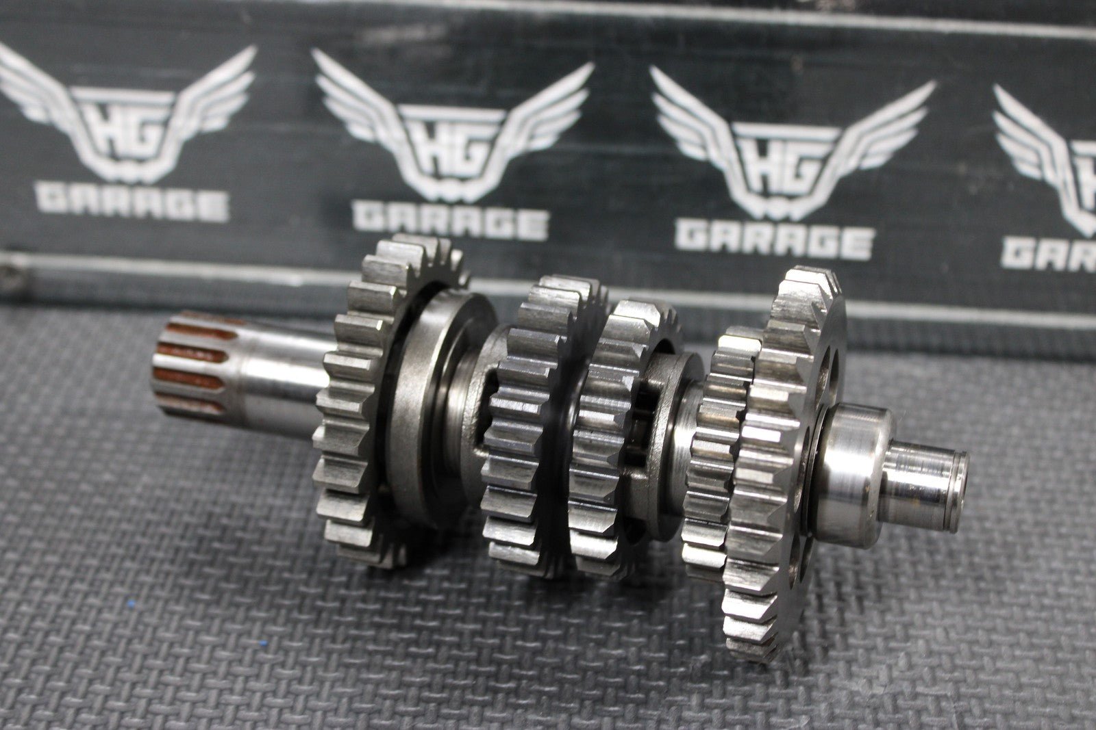 2005 KAWASAKI 03 - 06 KLX125 OEM ENGINE TRANSMISSION TRANNY GEABROX SHIFT FORKS - hggarage