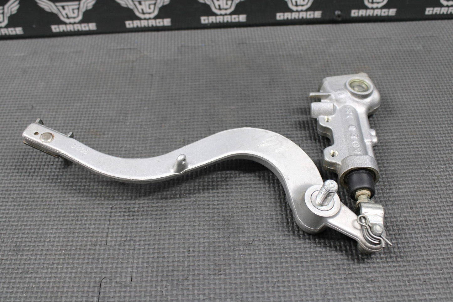 2014 KAWASAKI 10 - 18 KX250F OEM NISSIN REAR BACK BRAKE MASTER CYLINDER & LEVER - hggarage