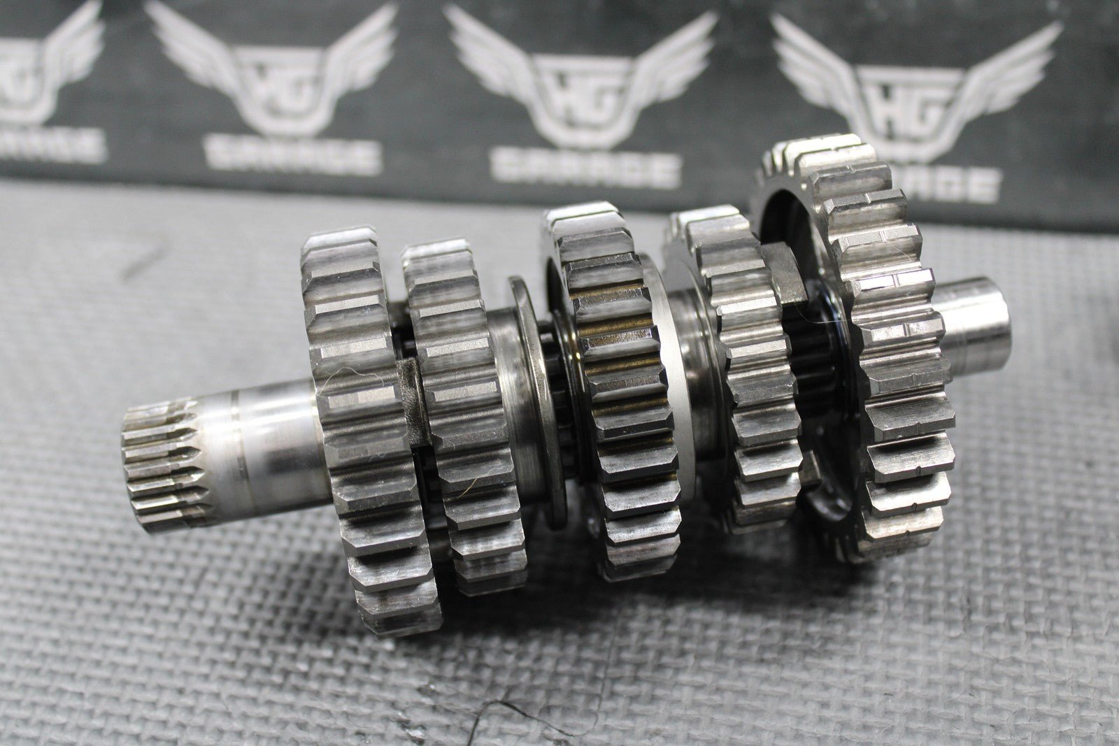 2008 HONDA CRF250R OEM TRANSMISSION TRANNY GEARBOX GEARS SHIFT FORKS NICE! - hggarage