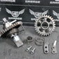 2003 HONDA CRF450R OEM KICKSTART KICK START SHAFT W IDLER GEAR