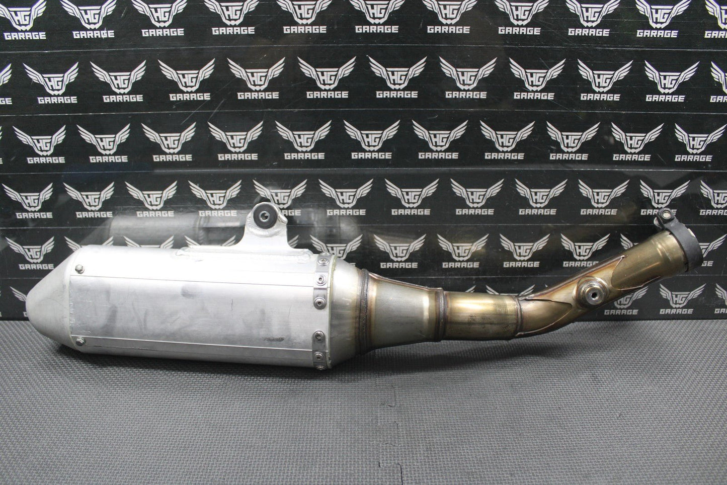 2019 SUZUKI 19 - 25 RMZ250 OEM MUFFLER EXHAUST SILENCER SLIP ON PIPE 14310 - 46K10 - hggarage