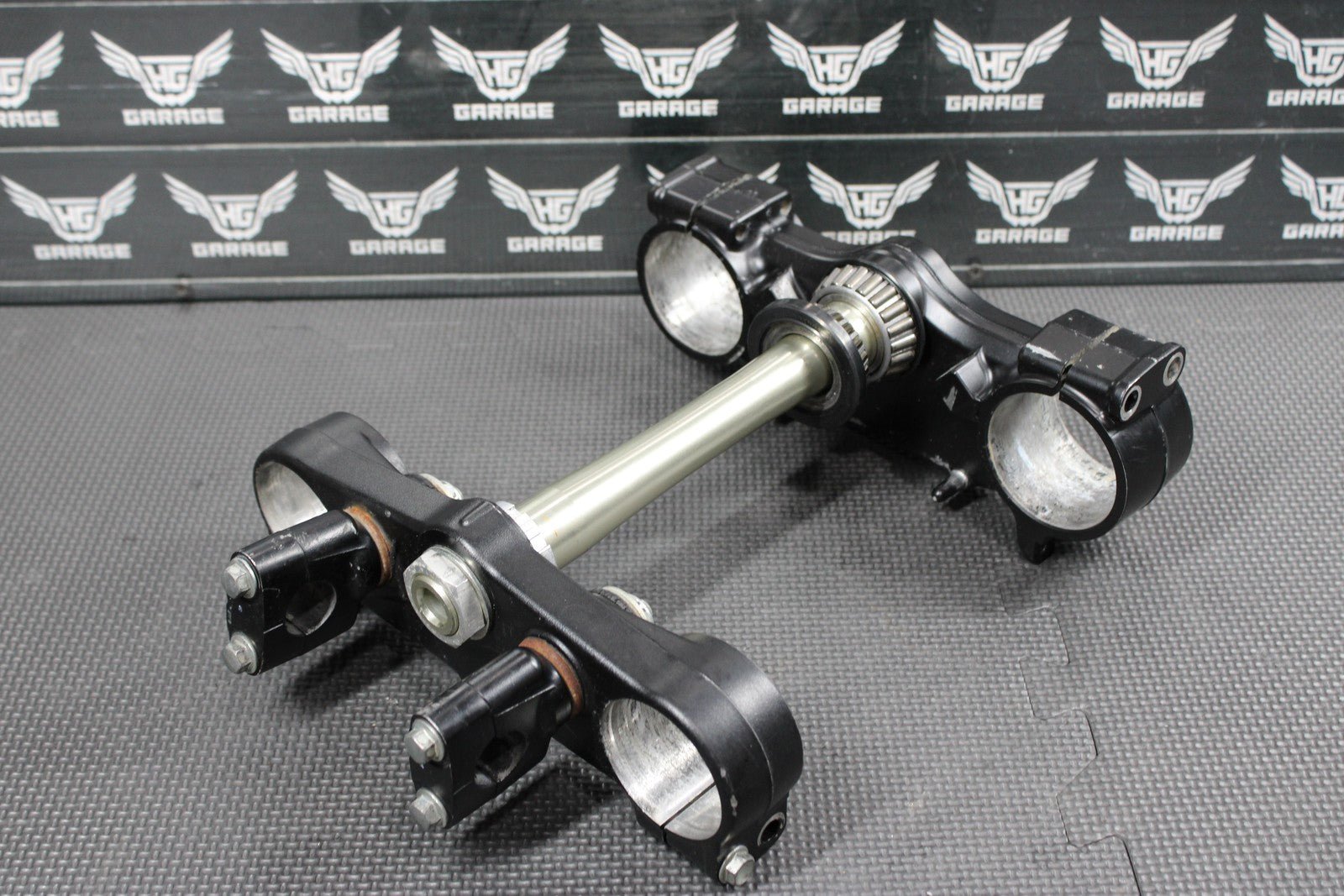 2014 KAWASAKI KX250F 13 - 14 OEM FRONT FORKS LOWER UPPER TRIPLE TREE CLAMP SET - hggarage
