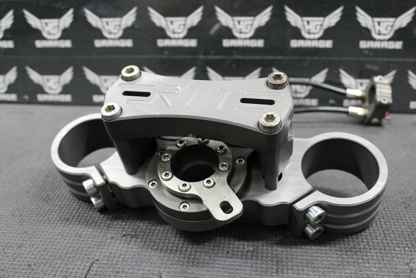 00 - 03 HONDA CR125R CR250R RTT REMOTE STEERING STABILIZER TRIPLE CLAMP BAR MOUNT - hggarage