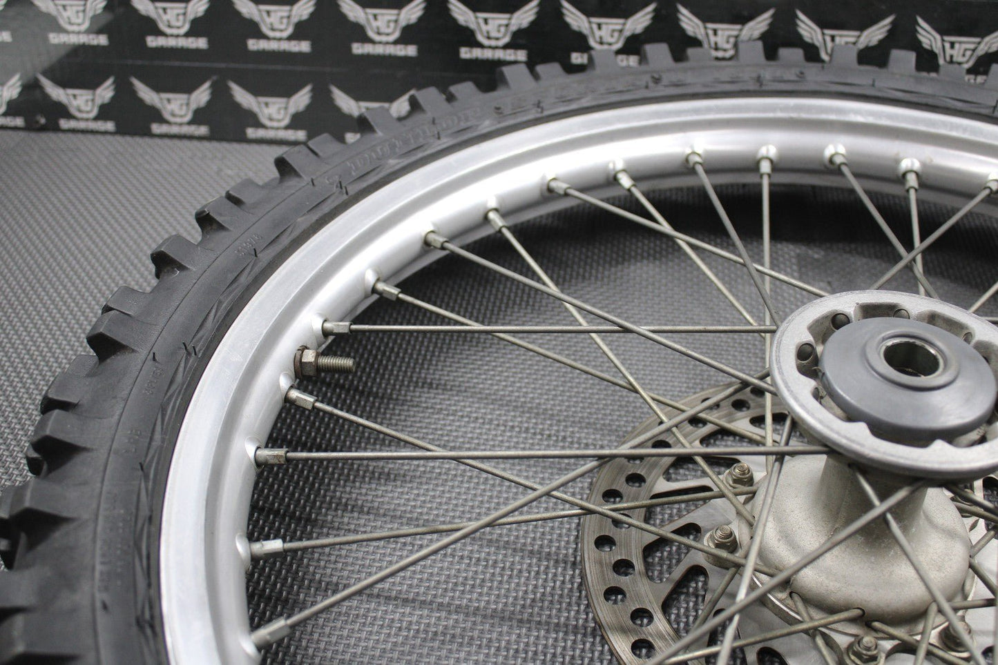 2001 HONDA 95 - 01 CR500R OEM ORIGINAL FRONT WHEEL RIM HUB ROTOR 44650 - MAC - 680 - hggarage