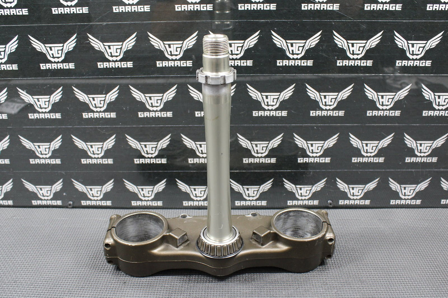 2007 2008 KAWASAKI KX250F OEM FRONT FORKS LOWER TRIPLE TREE STEERING STEM CLAMP - hggarage