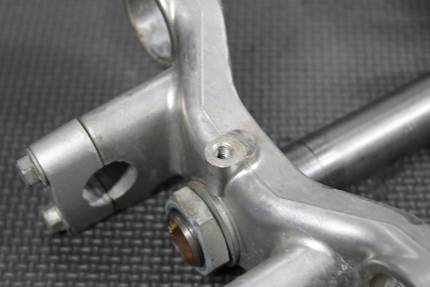 2003 00 - 04 KAWASAKI KX65 OEM FRONT FORKS LOWER UPPER TRIPLE TREE STEM CLAMP - hggarage