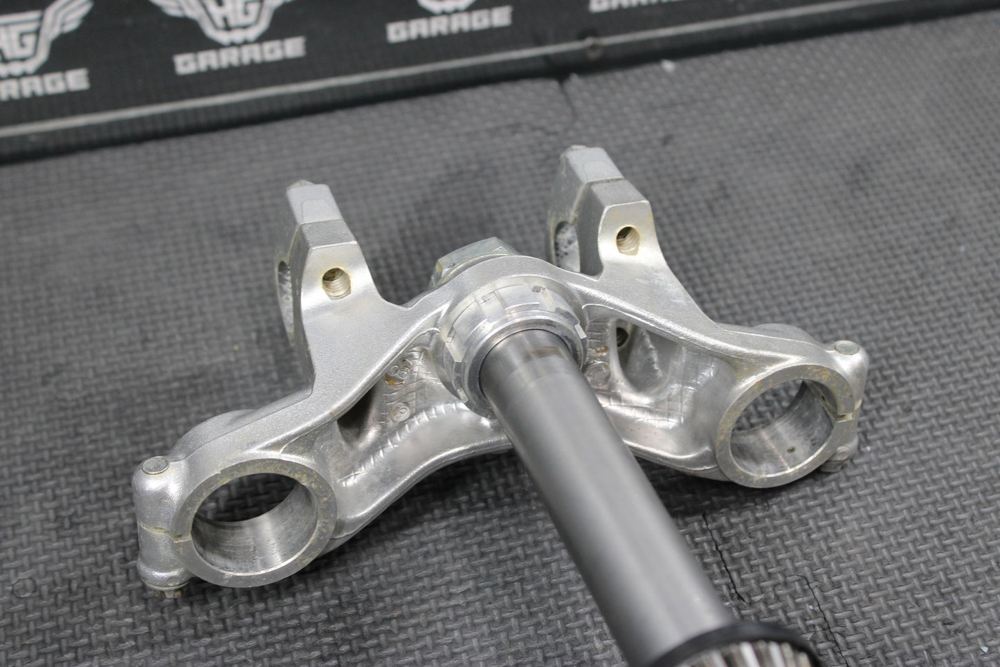 2004 00 - 04 KAWASAKI KX65 OEM FRONT FORKS LOWER UPPER TRIPLE TREE STEM CLAMP - hggarage