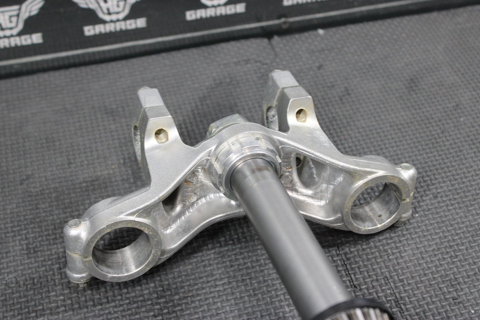 2004 00 - 04 KAWASAKI KX65 OEM FRONT FORKS LOWER UPPER TRIPLE TREE STEM CLAMP - hggarage
