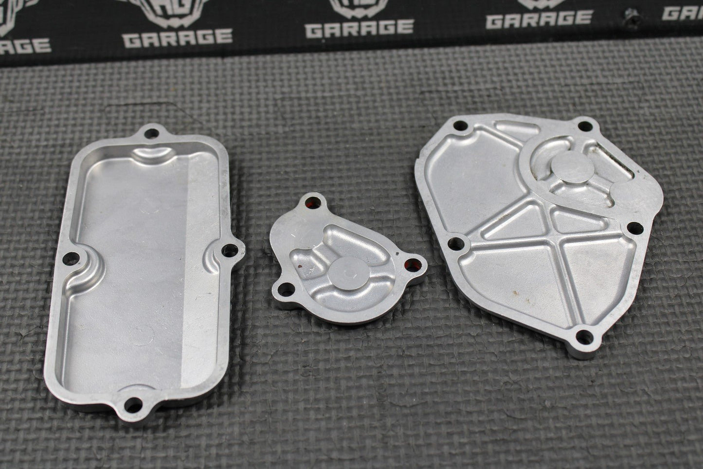 2003 SUZUKI 03 - 06 RM250 OEM EXHAUST POWER VALVE CYLINDER SIDE COVERS COVER SET - hggarage