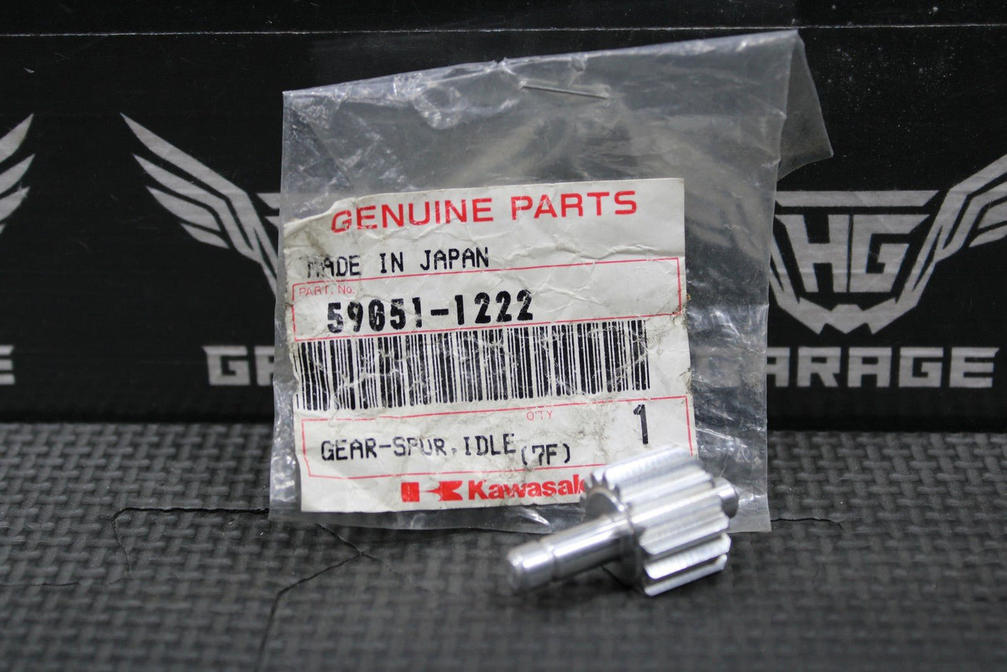 NEW NOS 1990 1991 KAWASAKI KX125 OEM KIPS POWER VALVE IDLER SPUR GEAR 59051 - 1222 - hggarage
