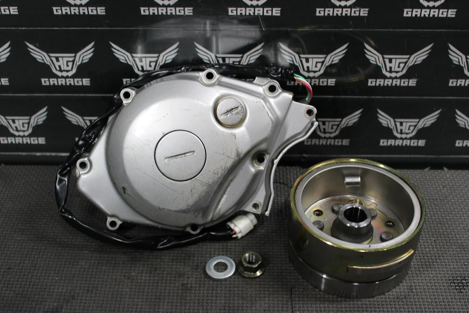 2003 YAMAHA TTR125E TTR125L OEM STATOR MAGNETO ROTOR FLYWHEEL 5HP - 85510 - 13 - 00 - hggarage