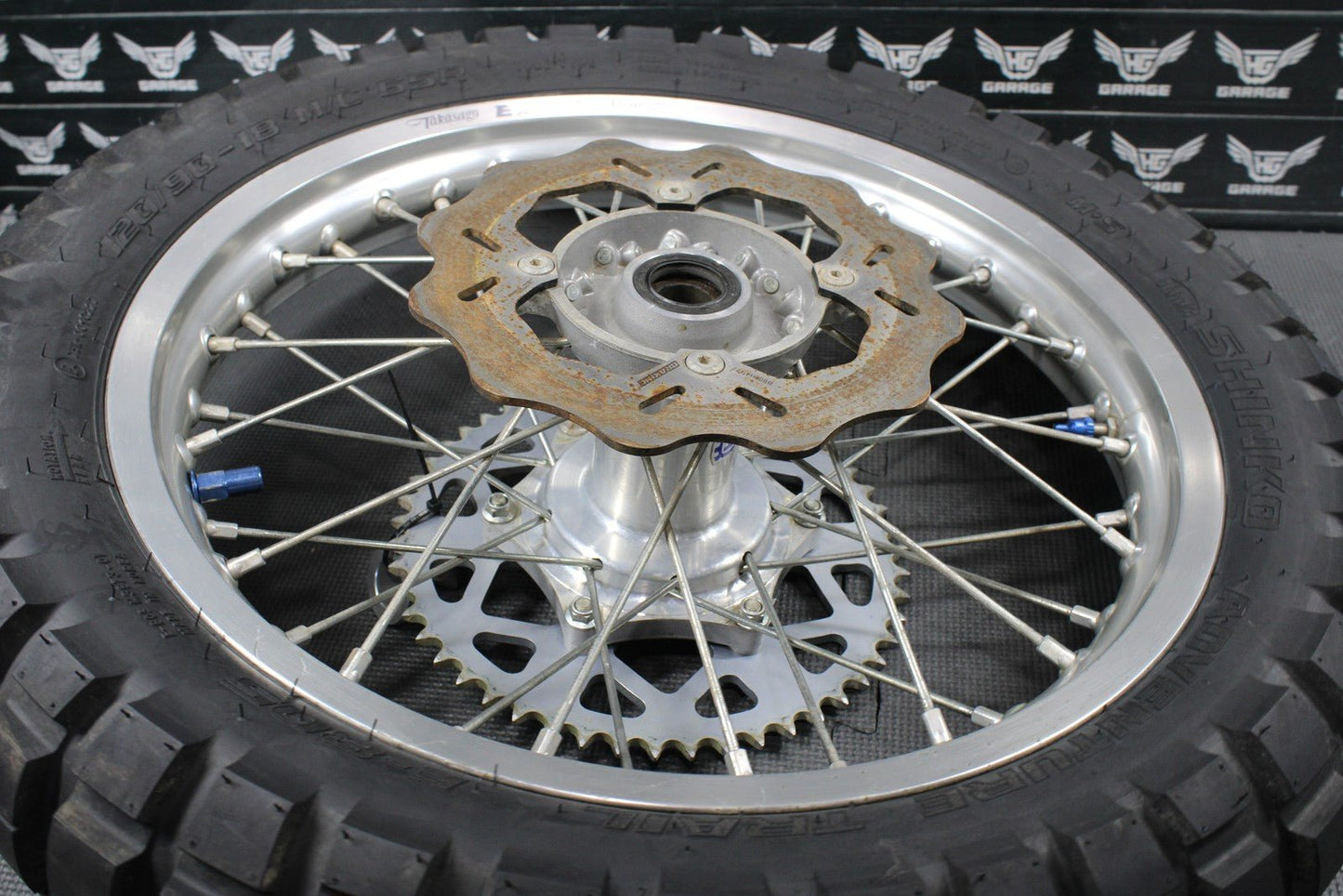 2013 HUSQVARNA TE511 OEM EXCEL FRONT BACK REAR WHEEL SET PAIR WHEELS RIMS HUBS - hggarage