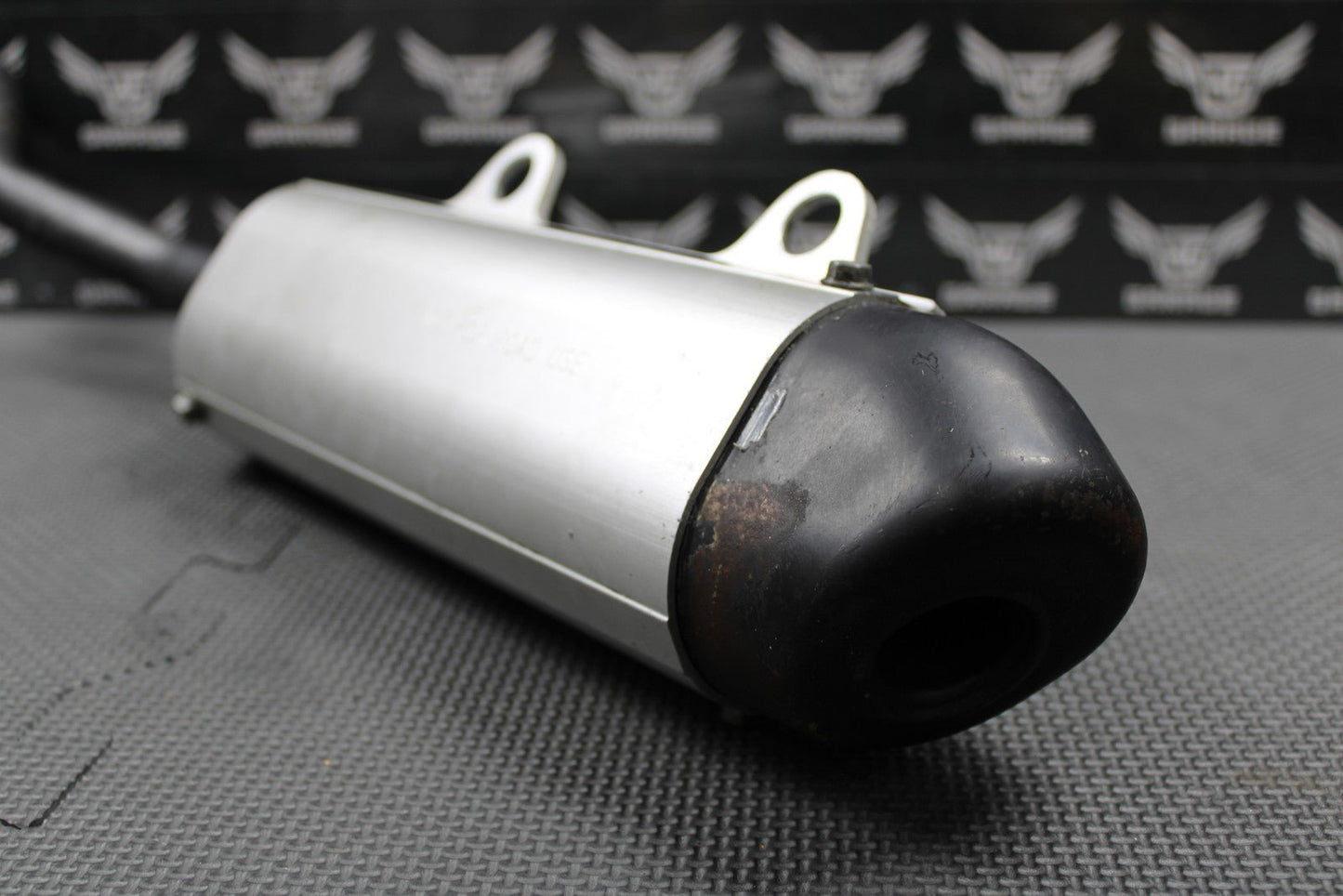 2003 03 - 05 KAWASAKI KX125 OEM MUFFLER EXHAUST SILENCER SLIP ON PIPE 18100 - 0003 - hggarage