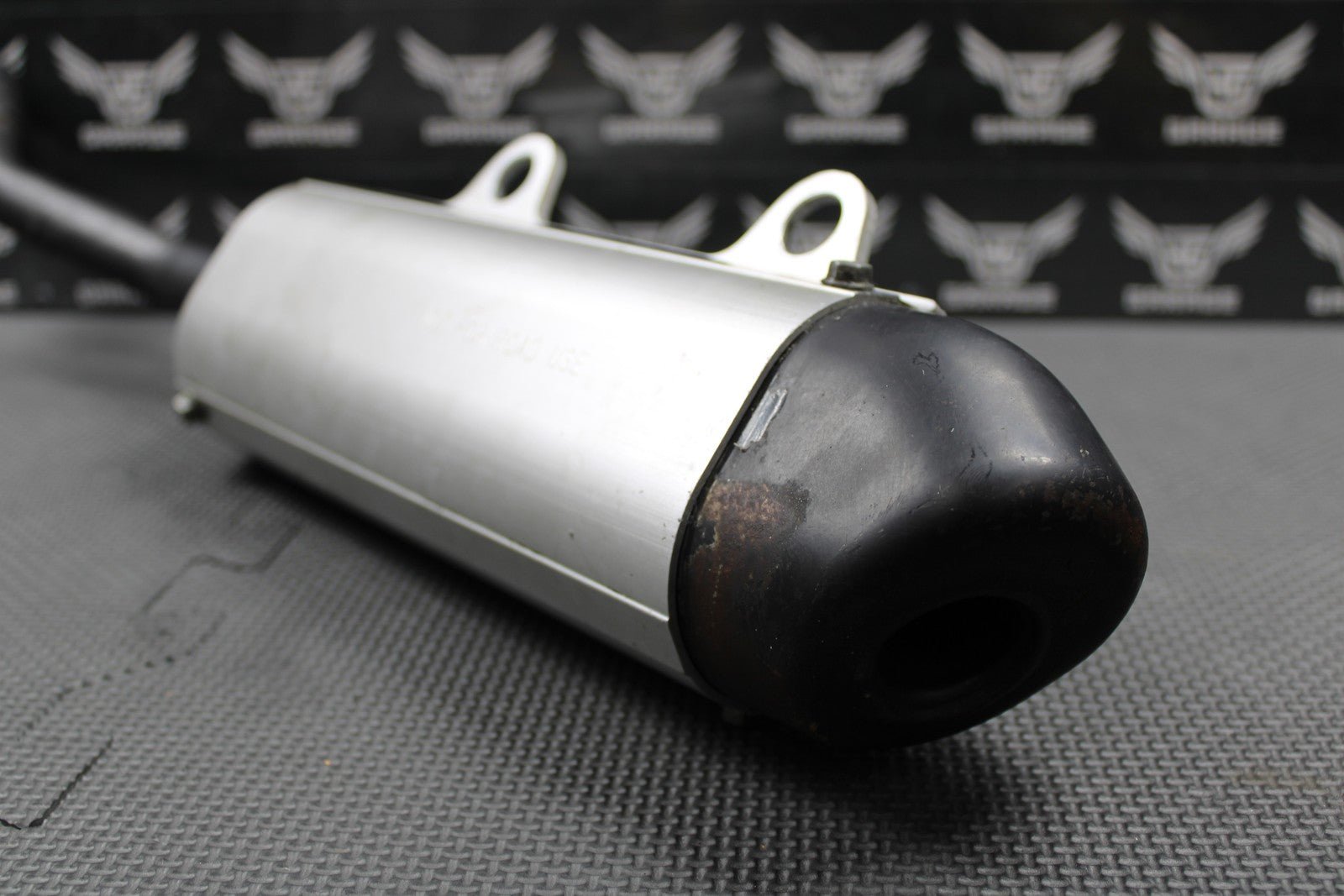 2003 03 - 05 KAWASAKI KX125 OEM MUFFLER EXHAUST SILENCER SLIP ON PIPE 18100 - 0003 - hggarage