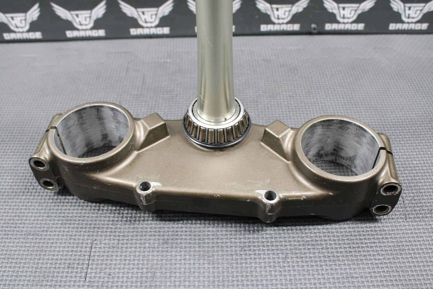 2007 2008 KAWASAKI KX250F OEM FRONT FORKS LOWER TRIPLE TREE STEERING STEM CLAMP - hggarage