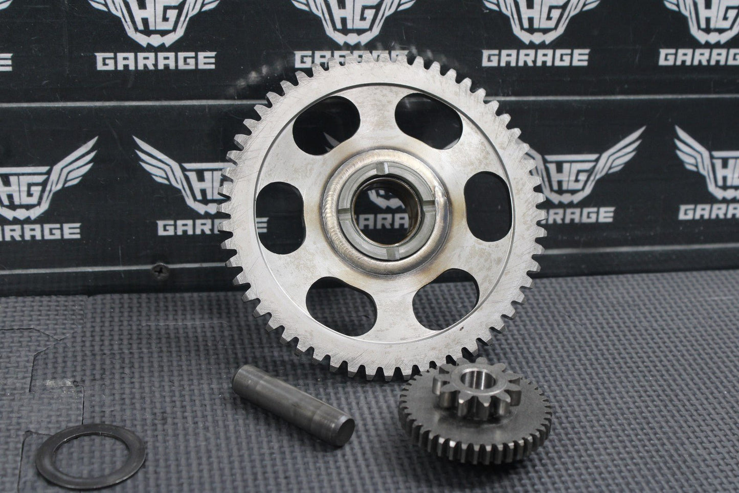 1987 YAMAHA OEM ENGINE MOTOR STARTER CLUTCH DRIVE IDLER GEAR ASSEMBLY - hggarage