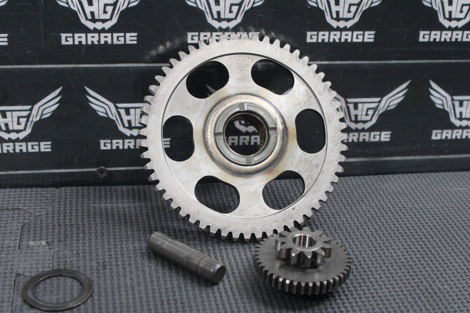1987 YAMAHA OEM ENGINE MOTOR STARTER CLUTCH DRIVE IDLER GEAR ASSEMBLY - hggarage