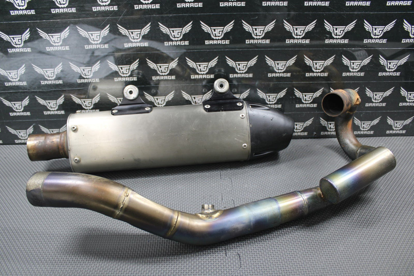 2010 KTM 08 - 10 250 XCF SXF DRD TITANIUM MUFFLER EXHAUST SILENCER SPARK ARRESTOR - hggarage